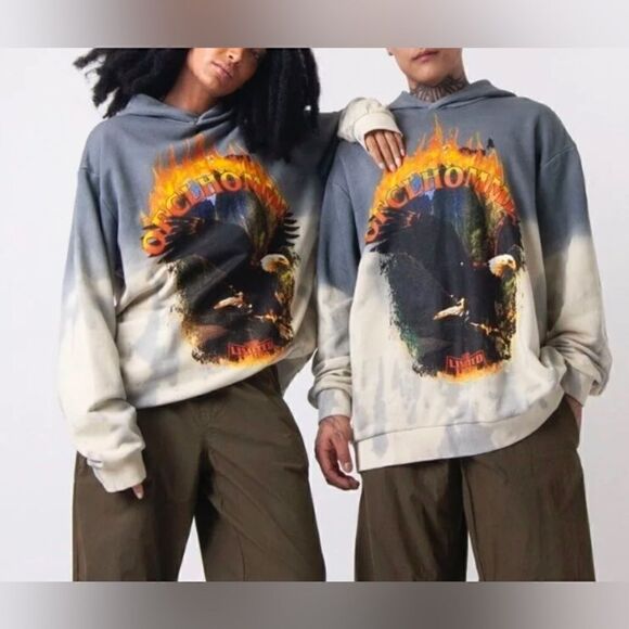 Bhm Oversize Ofcl Homme Eagle Printed Gradie... Size L - Picture 7 of 8